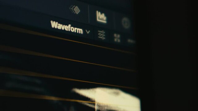 color grading color correction professional software working close up 
