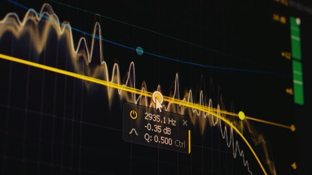 curve shape node on a professional software for color grading correction cinematic movie 