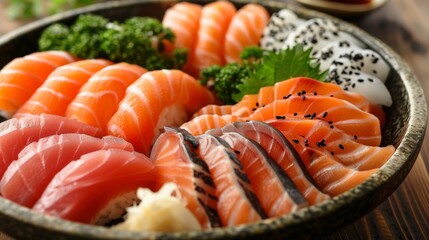 Flavor Variations in Sashimi Sushi Dishes