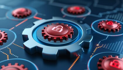 Cybersecurity threat  system hacking alert with virus warning in dark code background