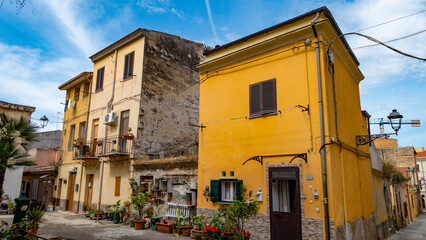 SASSARI, old city streets near Corso Trinità, Italy, Sardinia