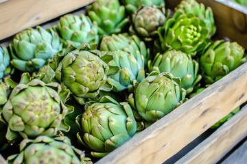 Obraz premium Fresh raw artichoke.