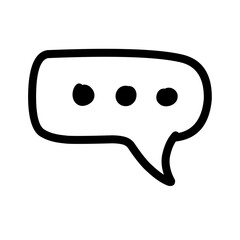 Chat Bubble Line Icon