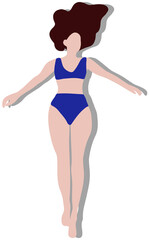 summer, vacance, beach, pool, bikini, girl, woman, swimming, swimming suit, resort, shore, sea, ocean, minimalist, minimalism, popart pop art, sticker, Clip art, illustration, graphic, painting, hand 