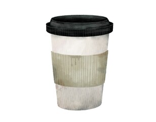 Disposable Coffee Cup with Lid and Sleeve is perfect for onthego convenience in a busy city