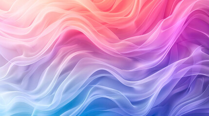 Fototapeta premium Vivid waves of pink and purple fabric