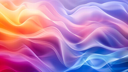 Obraz premium Colorful abstract wave pattern with a gradient