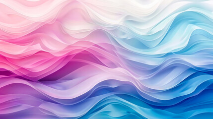 Soft pink and blue abstract wavy background