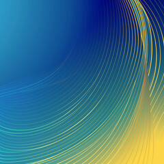 Blue Abstract Background with Lines