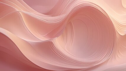 Abstract Pink Curved Lines Background.