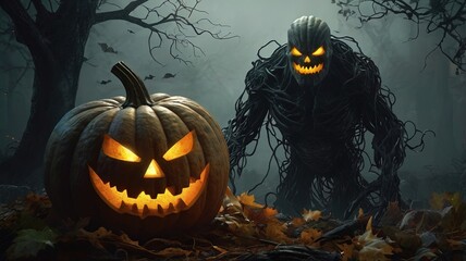 Fototapeta premium Pumpkin Halloween