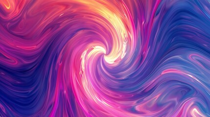 Fototapeta premium Vibrant liquid colors hypnotic psychedelic vortices abstract background