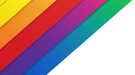 Obraz premium A colorful strip of paper with a rainbow pattern