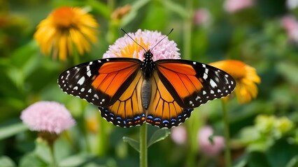 Fototapeta premium What are the most common butterfly species found in butterfly gardens? 