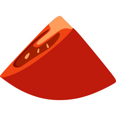 Tomato Slice Illustration