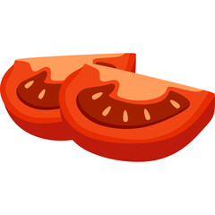 Tomato Slice Illustration