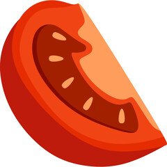Tomato Slice Illustration