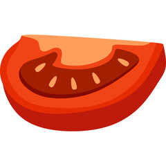 Tomato Slice Illustration