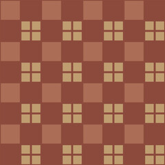 Japanese Checkered Line Vector Seamless Pattern