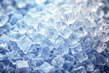 crushed ice in front of the white background.