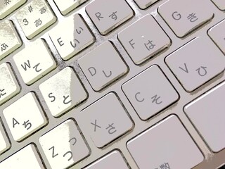 キーボード。イラスト風の写真。