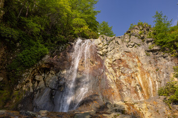 高低差のある滝