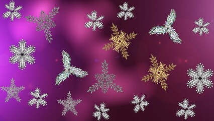 background with colorful elements. Flowers. Vintage. Flag style.