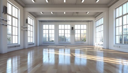 Obraz premium Dance or ballet studio interior