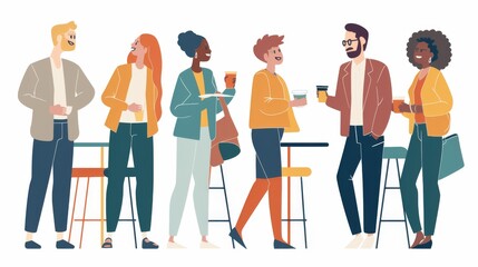 Friends chatting at cafe