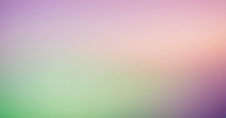 Obraz premium Soft, pastel gradient background with pink, green, and purple hues. Ideal for websites, presentations, or design projects