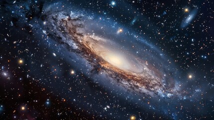 Obraz premium Cosmos galaxy background generated by ai