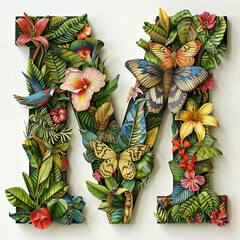 letter M isolated on white background generative ai,White Background Isolated Wallpaper Texture Photo Image 2024