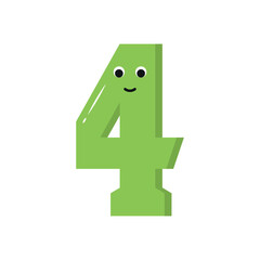 Obraz premium Cute Number Element