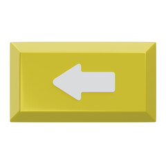 3D Backspace 1 Keyboard Key