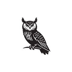 owl silhouette art illustration