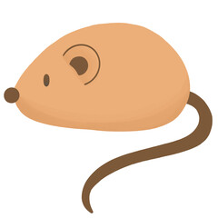 Obraz premium illustration of a mouse clip art 