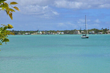 picturesque city of Grand Bay in Mauritius Republic