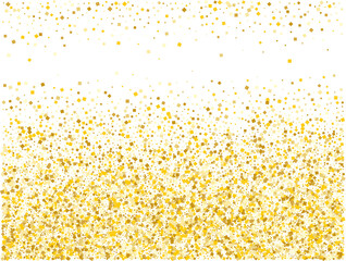 Bright Modern Pattern with Golden Square Confetti.