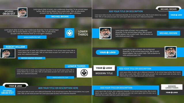 18 Modern Lower Thirds