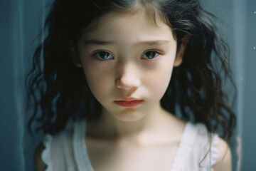 女, 女の子, 子供, 正面, モデル, カメラ目線, 柔らかい表情, Female, Girl, Child, Front, Model, Looking At Camera, Soft Expression