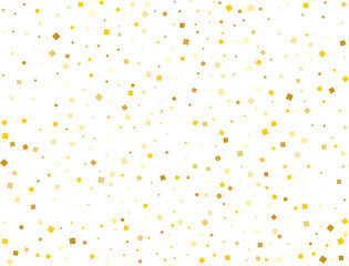 Gold Paper Squares Confetti