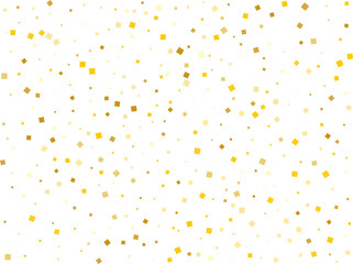 Gold Paper Squares Confetti
