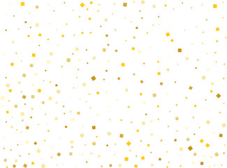 Gold Paper Squares Confetti