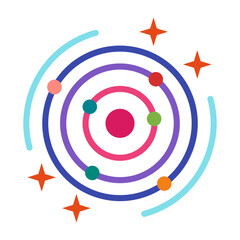 Milky way  Flat icon © Ehtisham