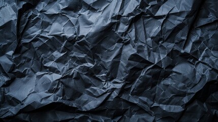 Crumpled dark paper background illustration generared by ai