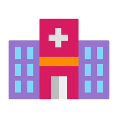 Obraz premium Dispensary Flat icon