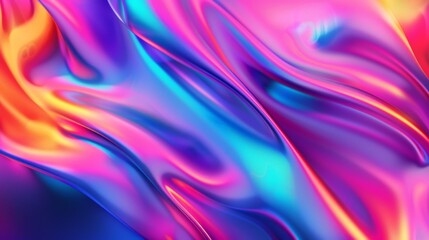 Obraz premium Holographic gradient background illustration generated by ai