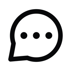 Icon of chat bubble in modern style, premium vector