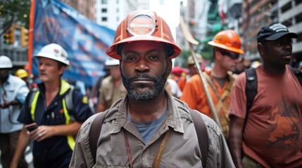 Labour day concept. Worker. Illustration generated by ai