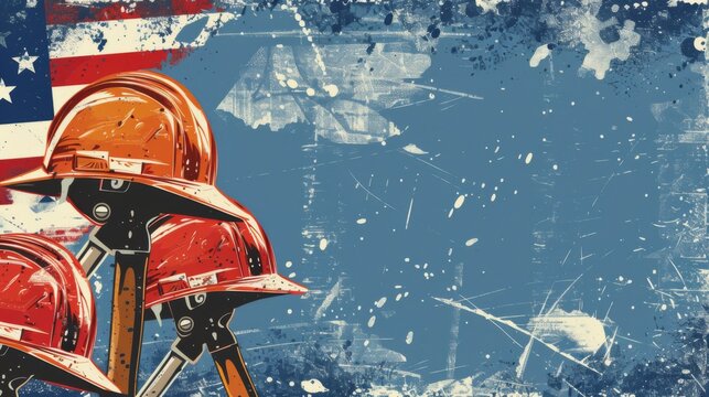 Labour day background illustration generated by ai